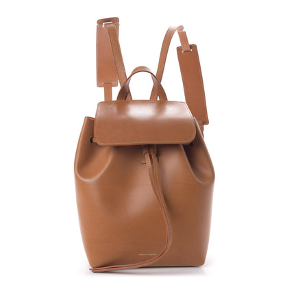 Mansur Gavriel Vegetable Tanned Calfskin Mini Backpack Cammello Orange 1 of 9