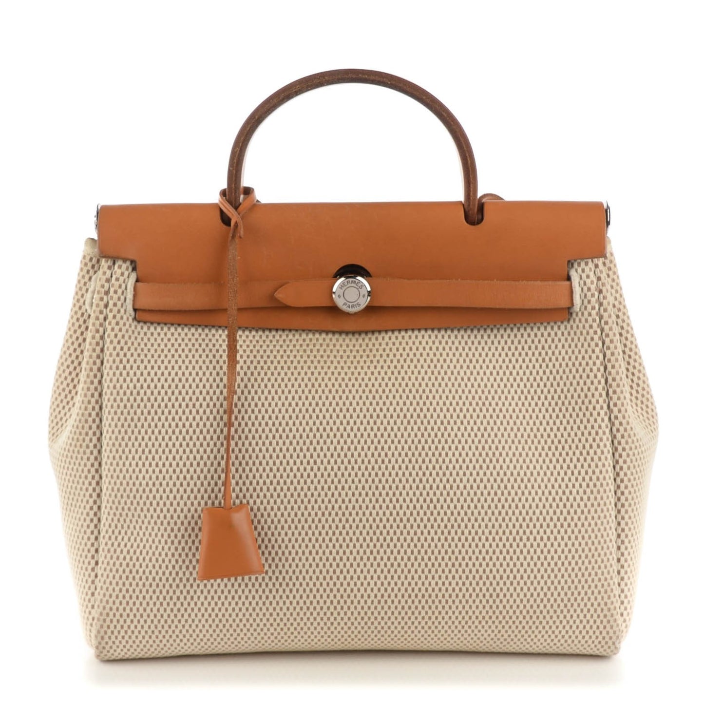 Toile Vache Calfskin Herbag 30 PM Ebene Natural