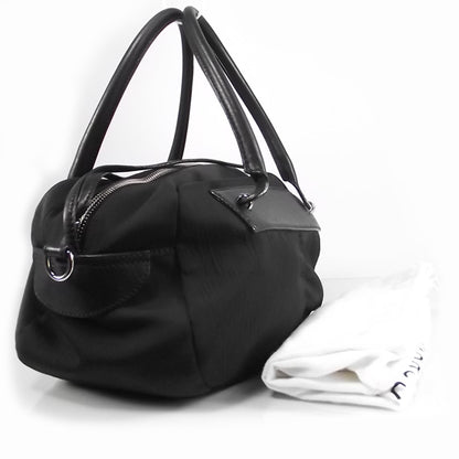 Marc Jacobs Nylon Leather Charlie Frog Bowler Black 3 of 9