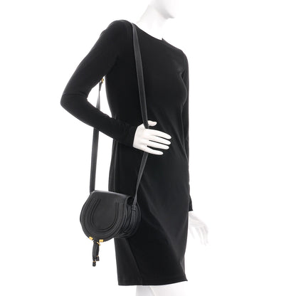 Chloe Calfskin Mini Marcie Round Crossbody Bag Black 2 of 8
