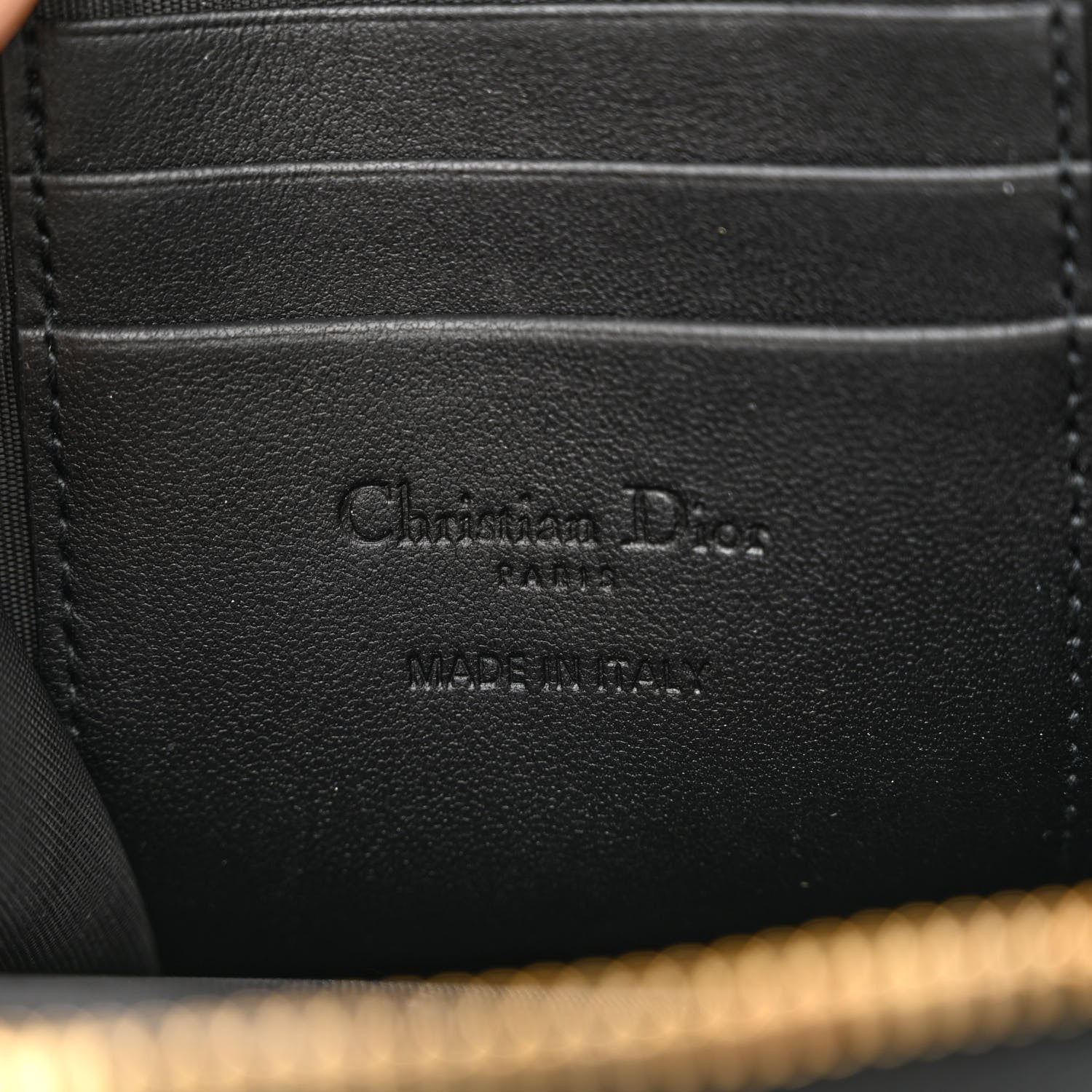 Christian Dior Lambskin Cannage Lady Dior Phone Holder Black 6 of 11