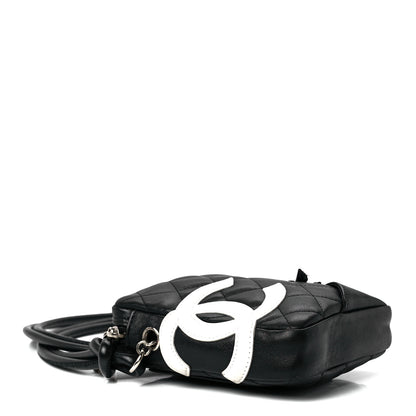 Chanel Calfskin Quilted Small Cambon Messenger Black White 4 of 11