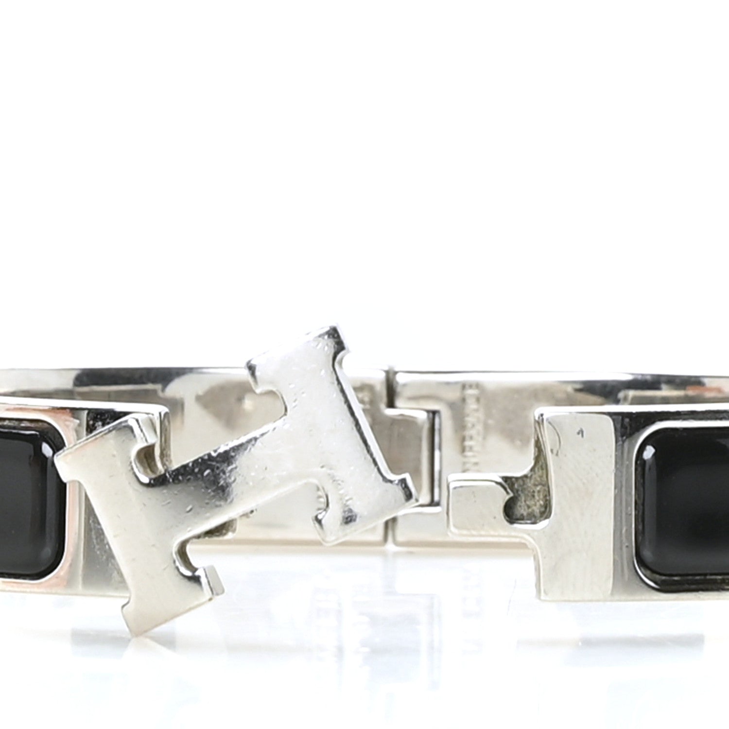 Hermes Enamel Narrow Clic Clac H Bracelet PM Black 4 of 5