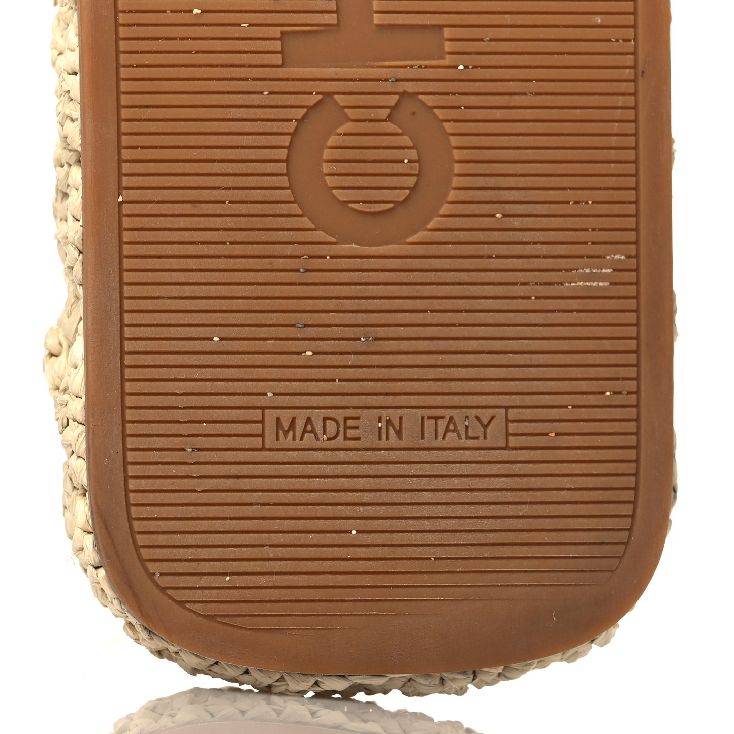 Cord Braided CC Mules 35 Light Beige