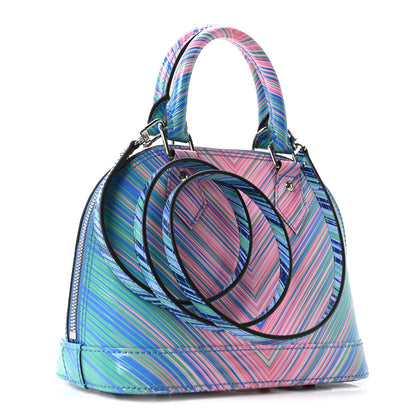 Louis Vuitton Epi Tropical Alma BB Blue Rose 3 of 9