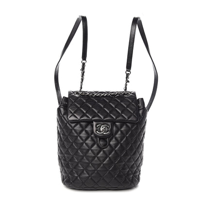 Chanel Lambskin Quilted Small Urban Spirit Backpack Black 1 of 10