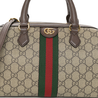 Gucci GG Supreme Monogram Web Small Ophidia Top Handle Bag Beige Ebony 8 of 10