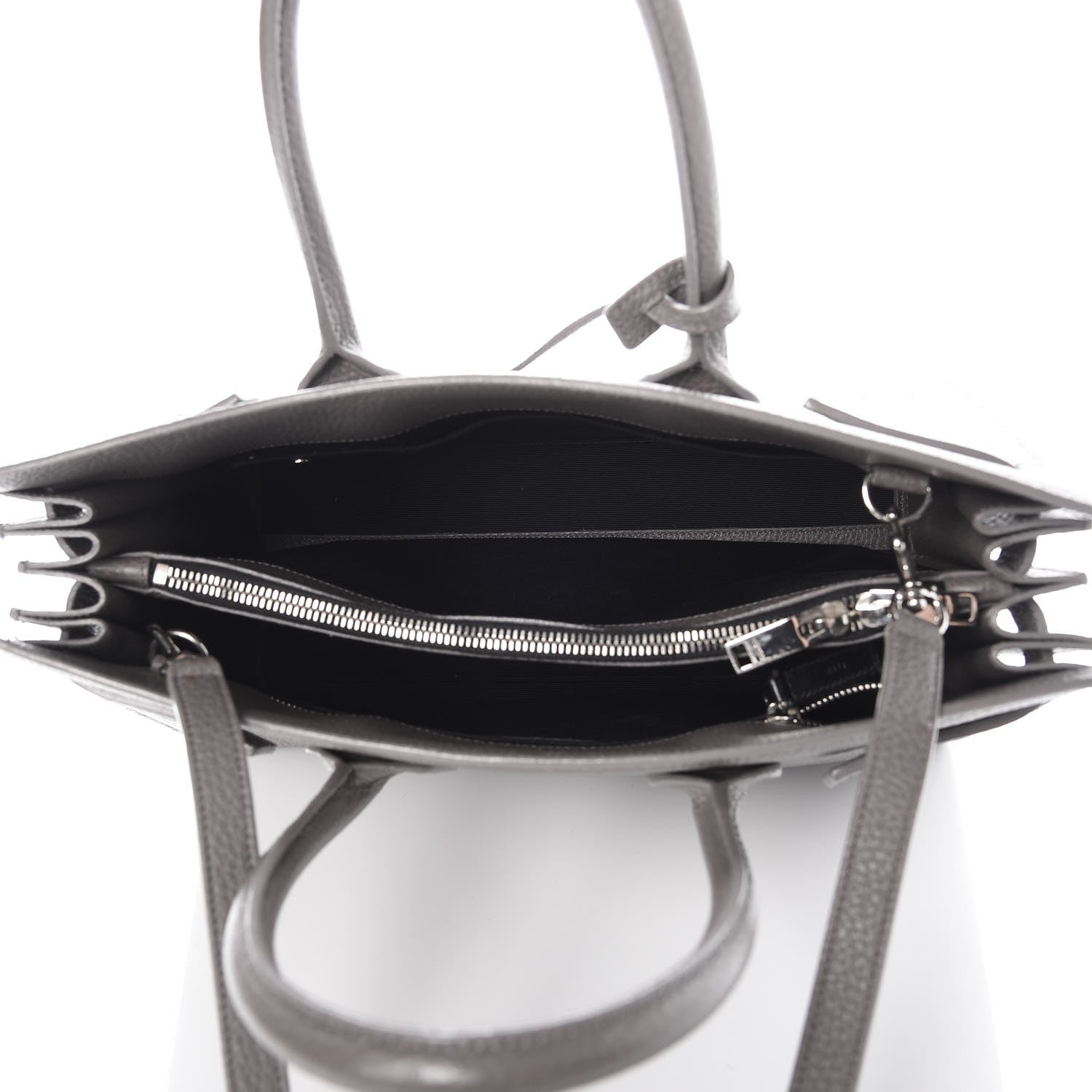Saint Laurent Grained Calfskin Small Sac De Jour Fog 6 of 14
