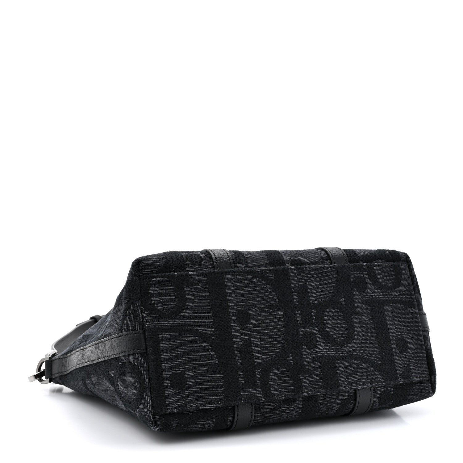 Christian Dior Maxi Oblique Jacquard Weekender 25 Black 5 of 12