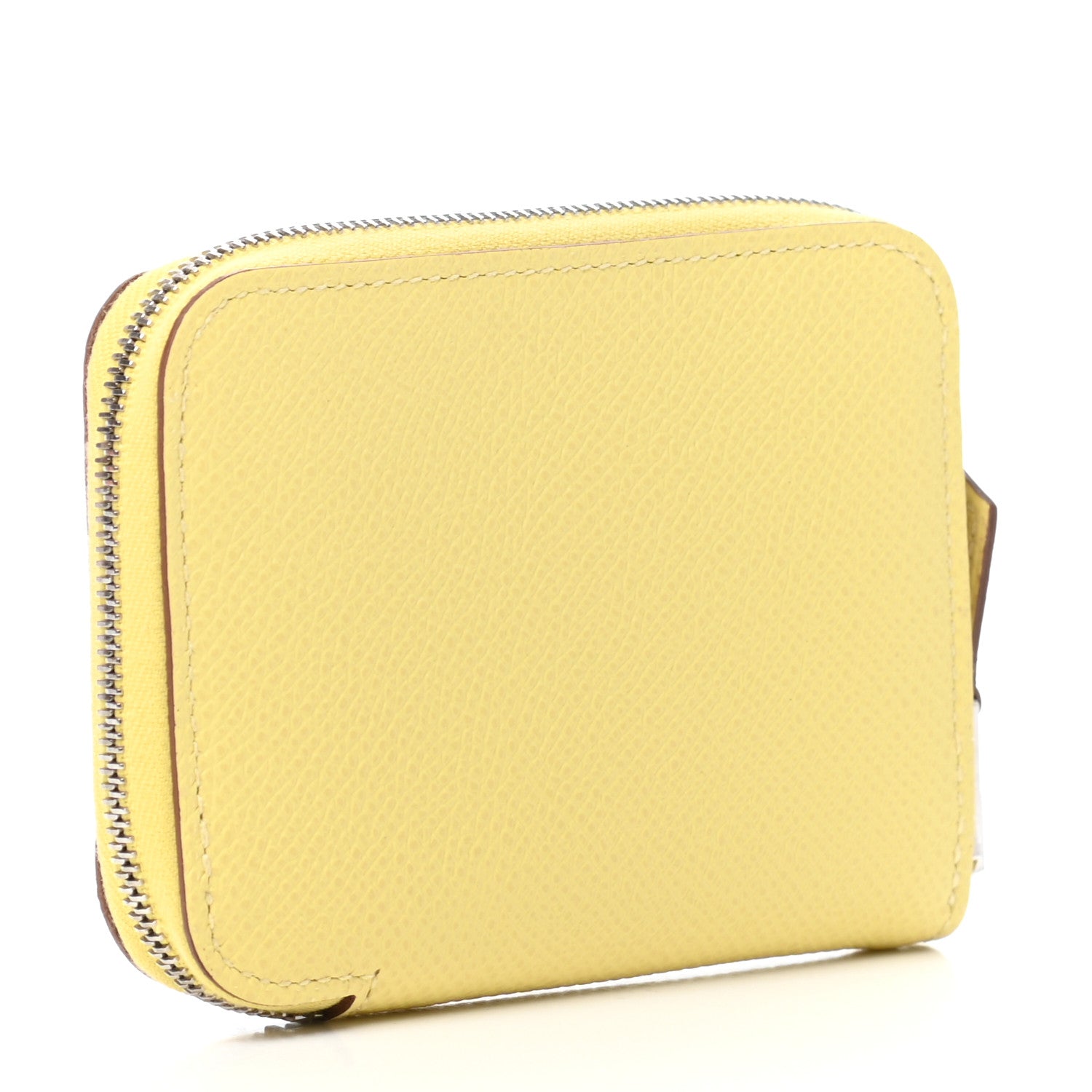 Hermes Epsom Azap Mini Wallet Jaune Poussin 3 of 8