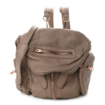 Alexander Wang Lambskin Mini Marti Backpack Latte Rose Gold Hardware 1 of 9