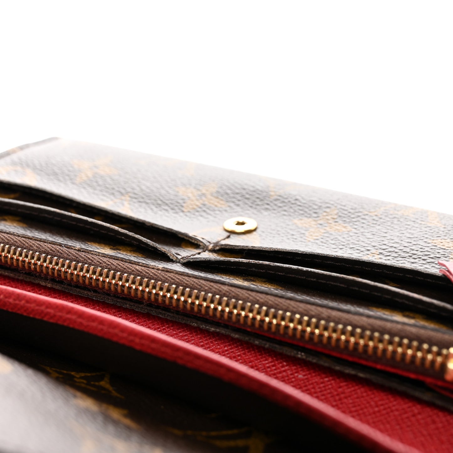 Monogram Emilie Wallet Rouge