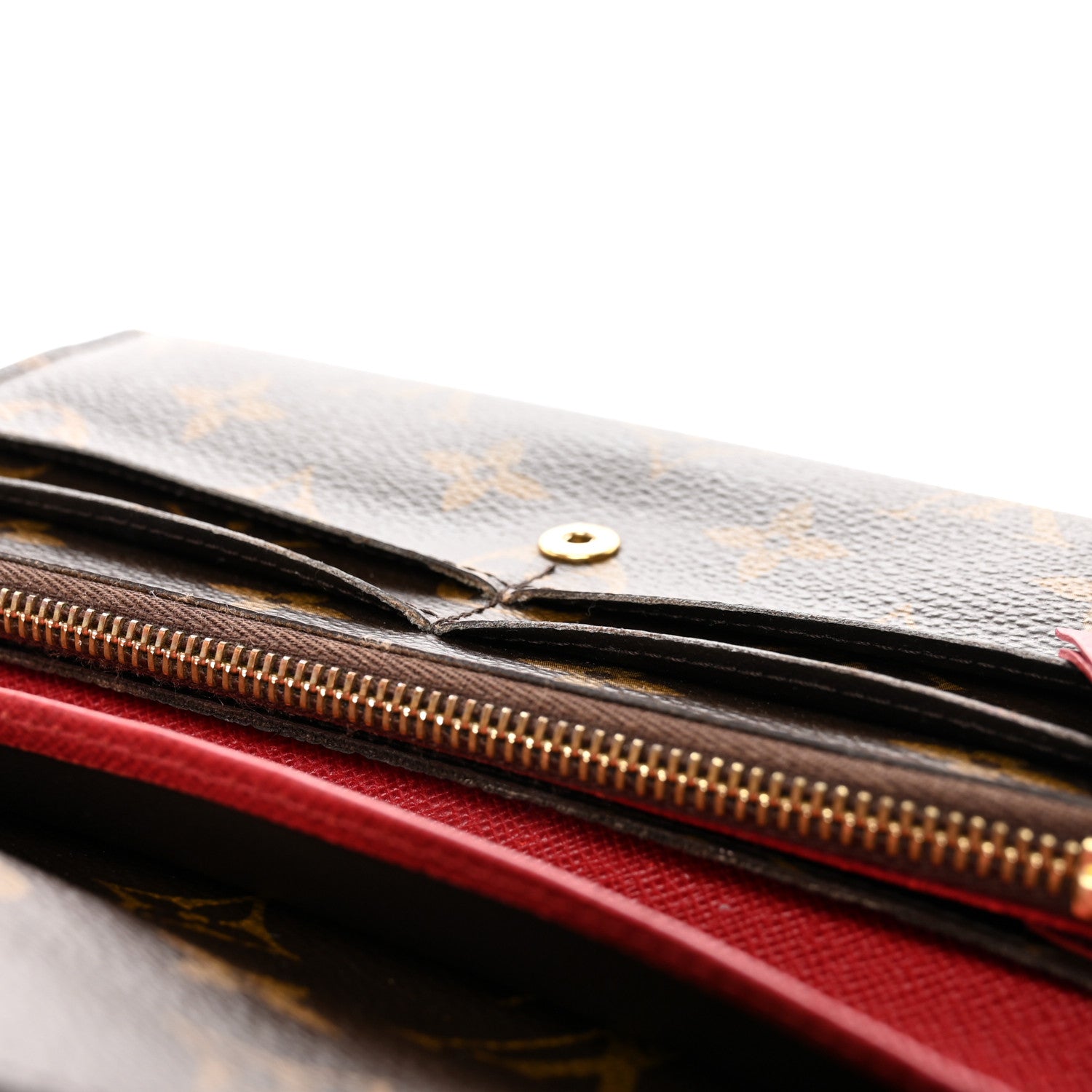 Louis Vuitton Monogram Emilie Wallet Rouge 7 of 11