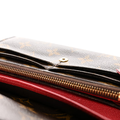 Louis Vuitton Monogram Emilie Wallet Rouge 7 of 11