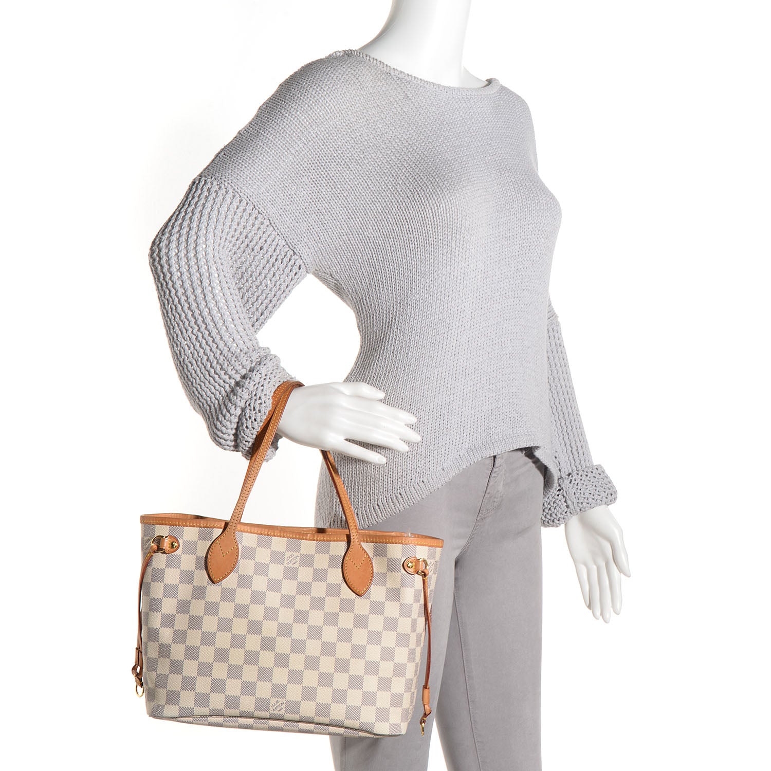 Louis Vuitton Damier Azur Neverfull PM 2 of 7