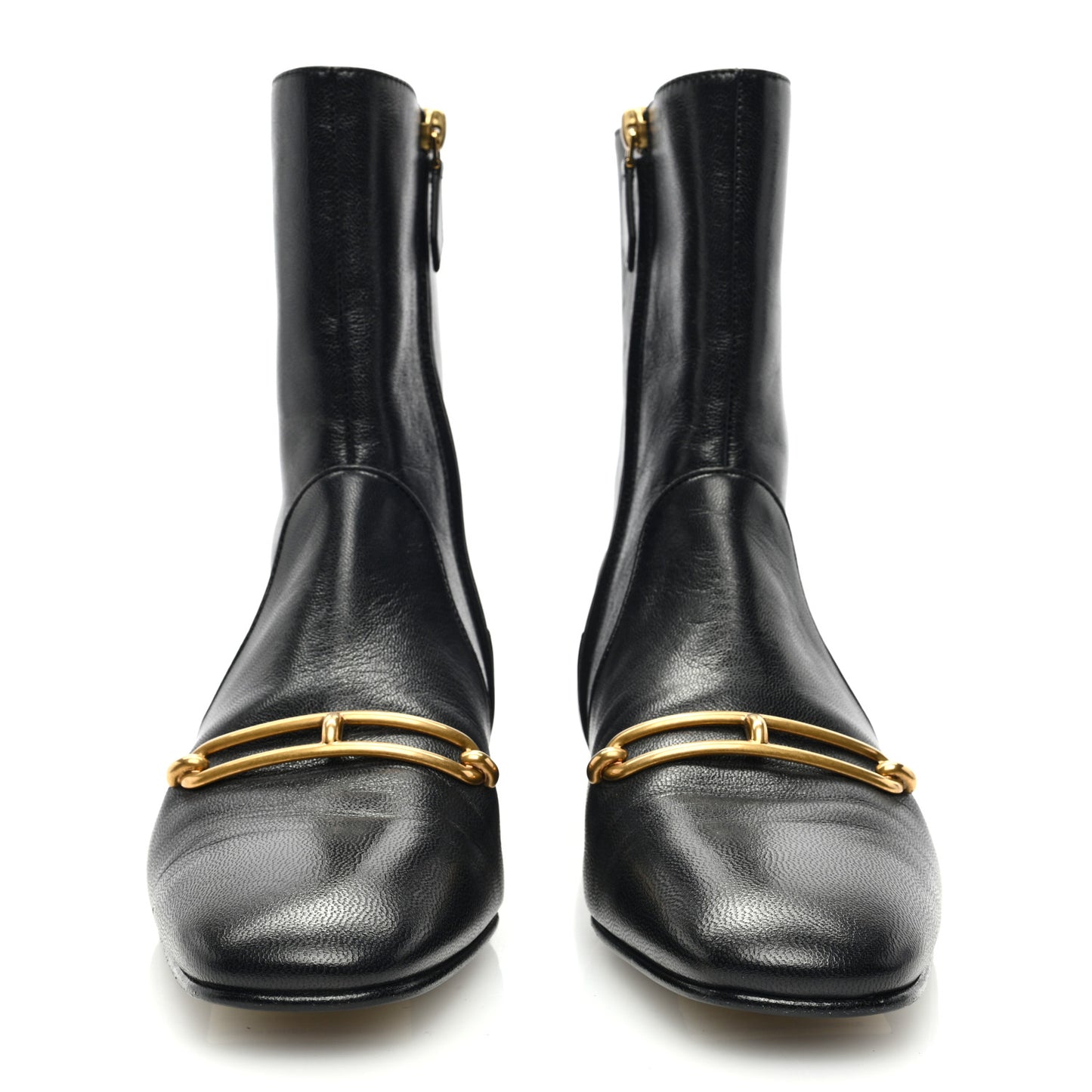 Goatskin Dora Ankle Boots 39 Black