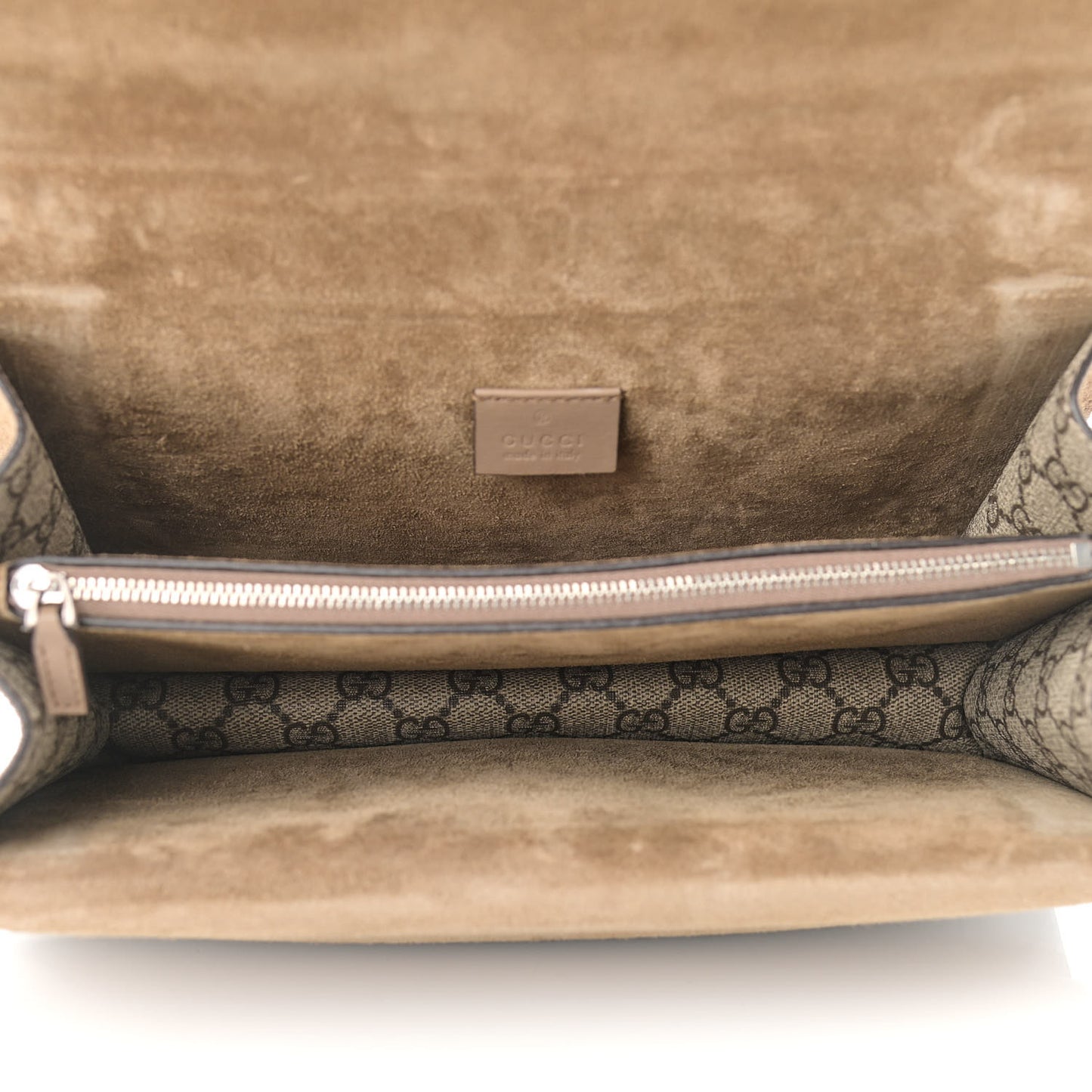 GG Supreme Monogram Small Dionysus Shoulder Bag Taupe