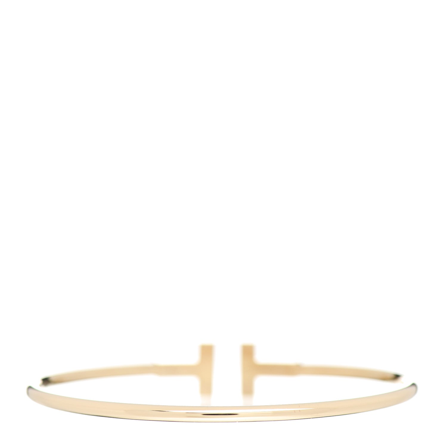 Tiffany 18K Yellow Gold T Wire Bracelet 2 of 4