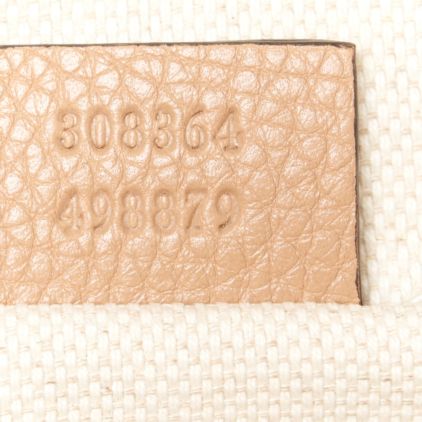 Pebbled Calfskin Small Soho Disco Bag Rose Beige