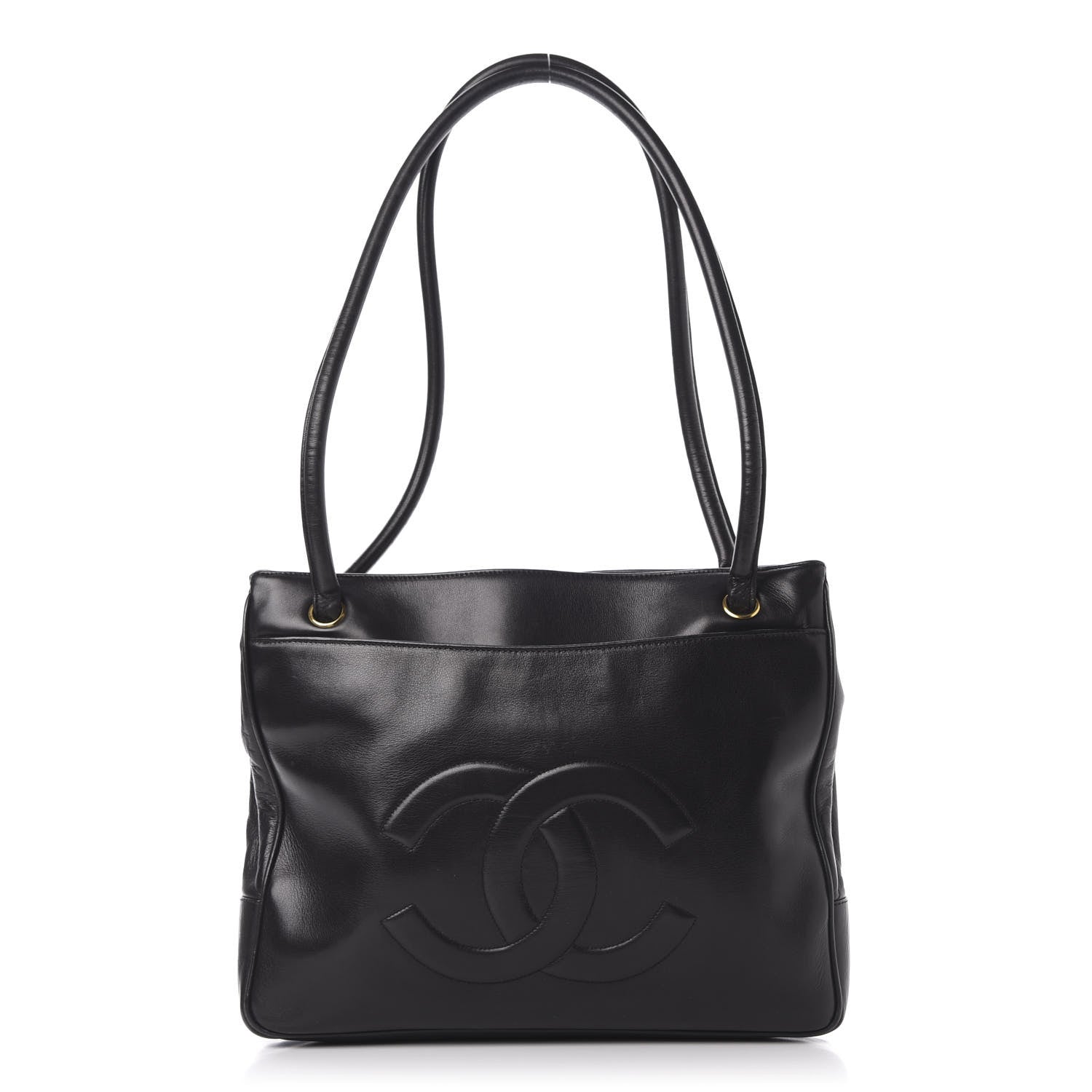 Chanel Lambskin CC Shoulder Bag Black 1 of 11