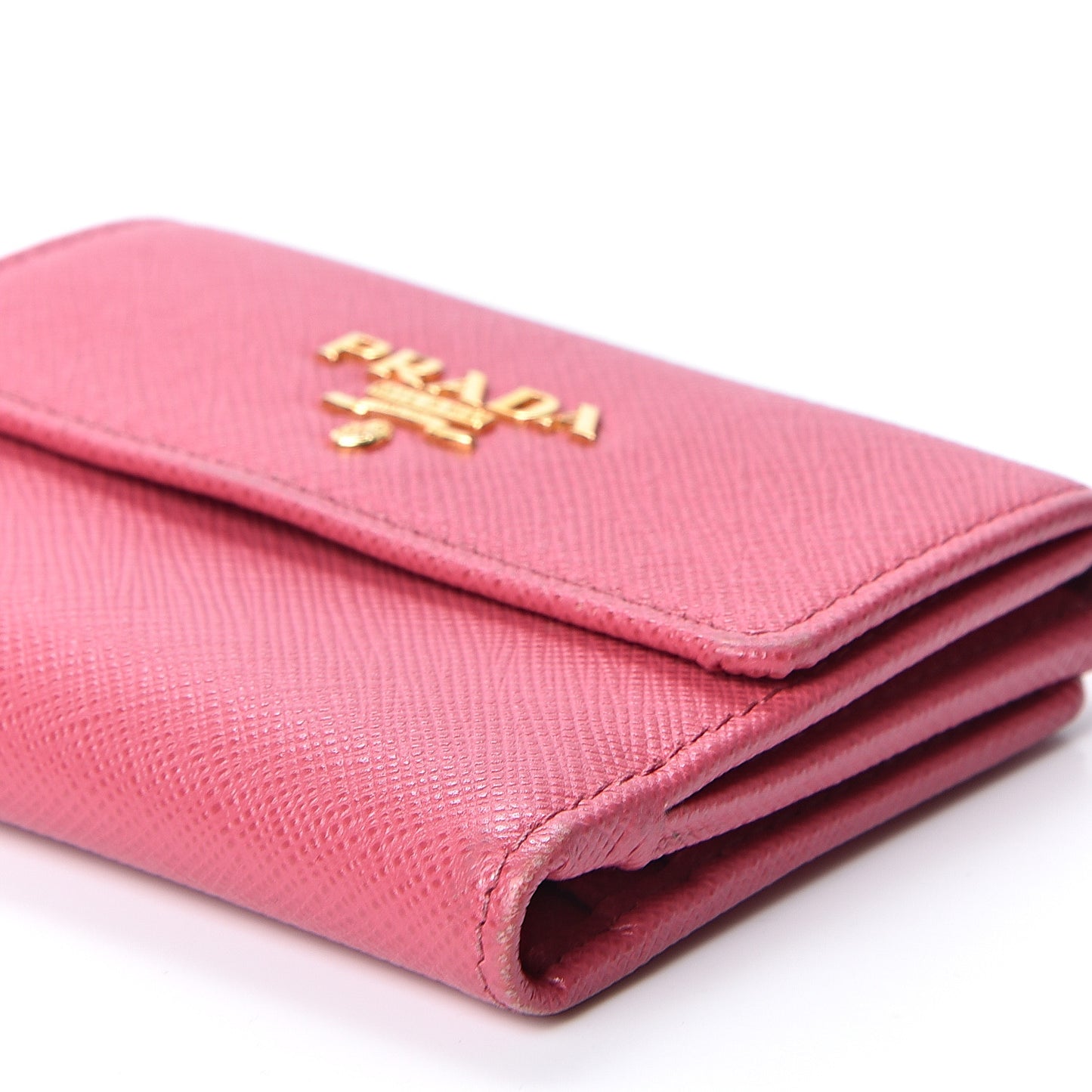 Saffiano Metal Card Holder Peonia