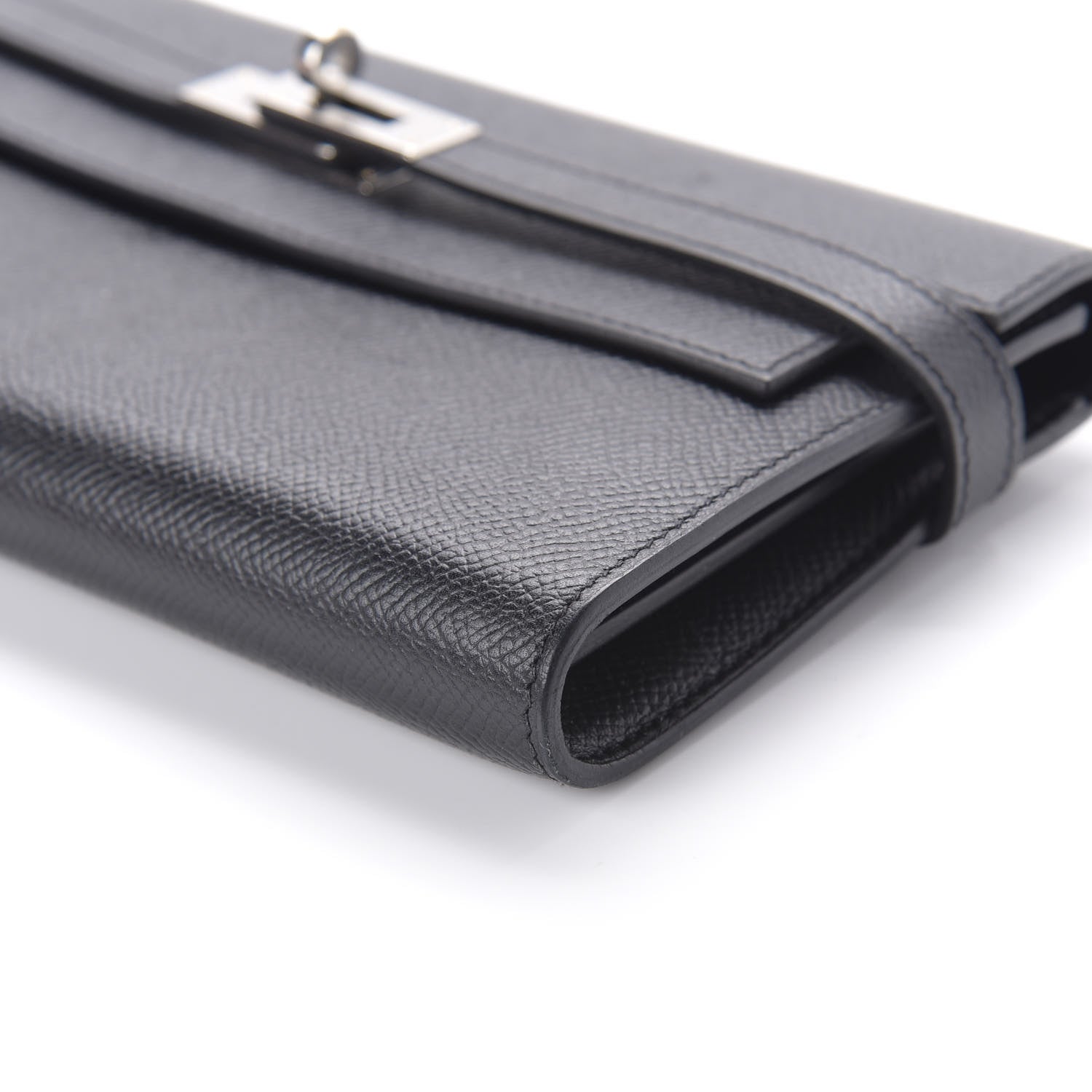 Hermes Epsom Kelly Longue Wallet Black 7 of 10