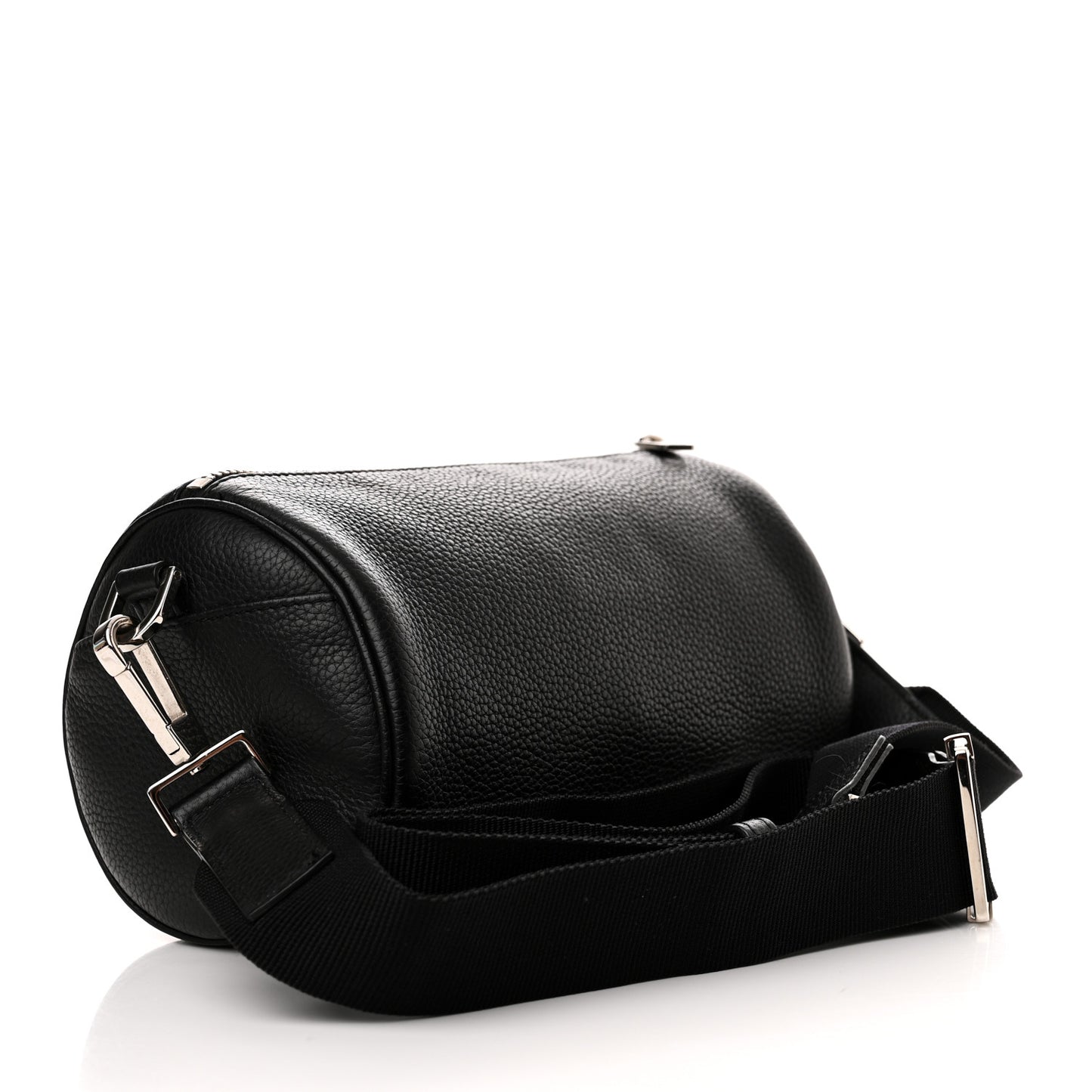 HOMME Grained Calfskin Mens Roller Pouch Black