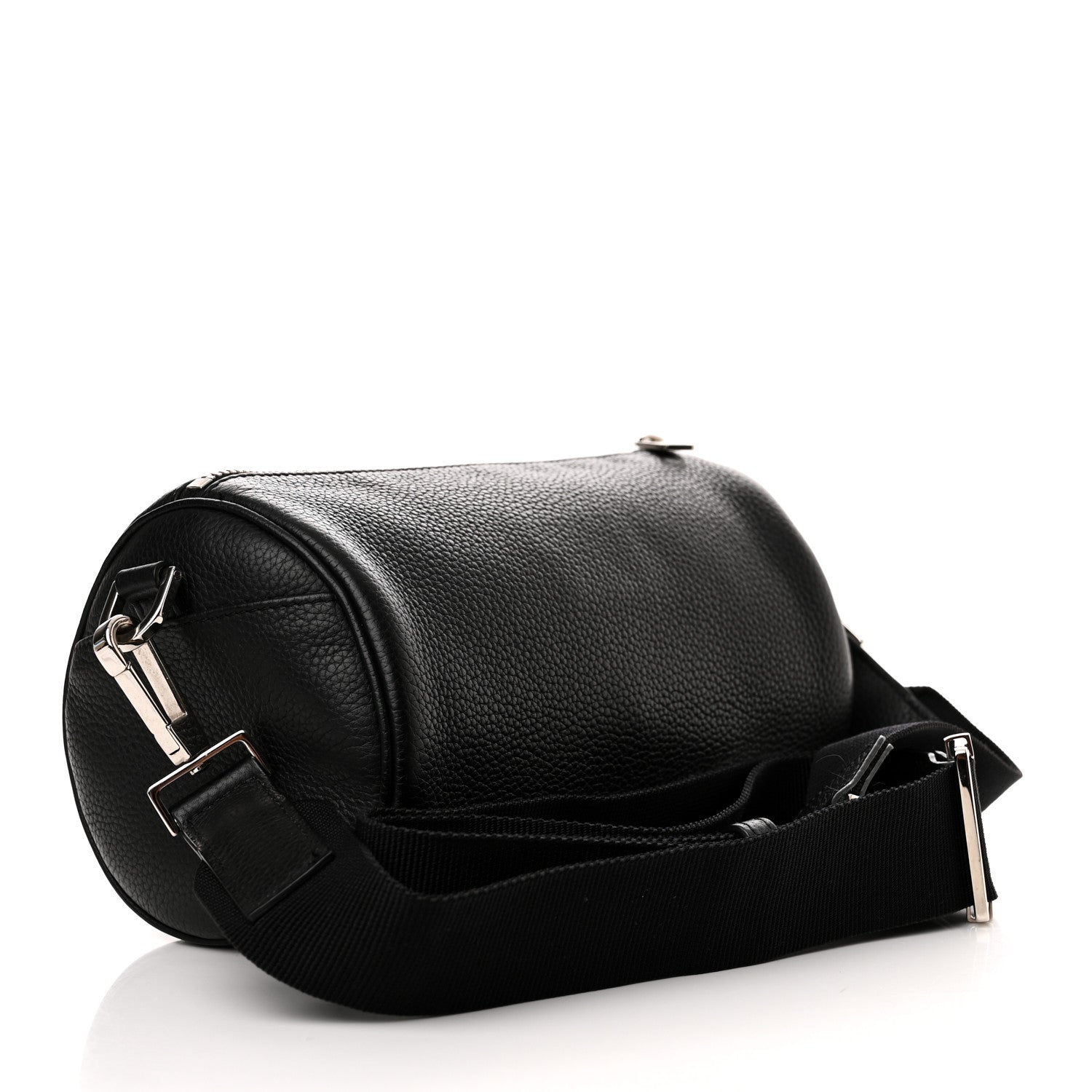 Christian Dior HOMME Grained Calfskin Mens Roller Pouch Black 3 of 10