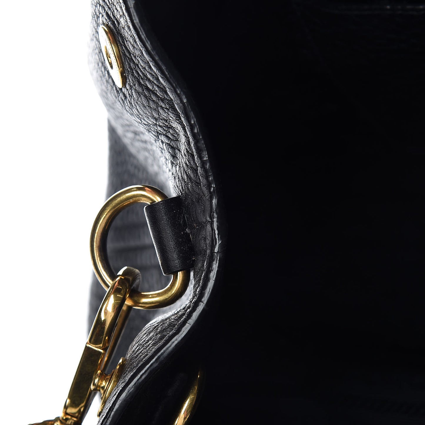 Vitello Daino Tote Black