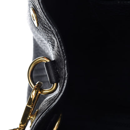 Prada Vitello Daino Tote Black 9 of 16