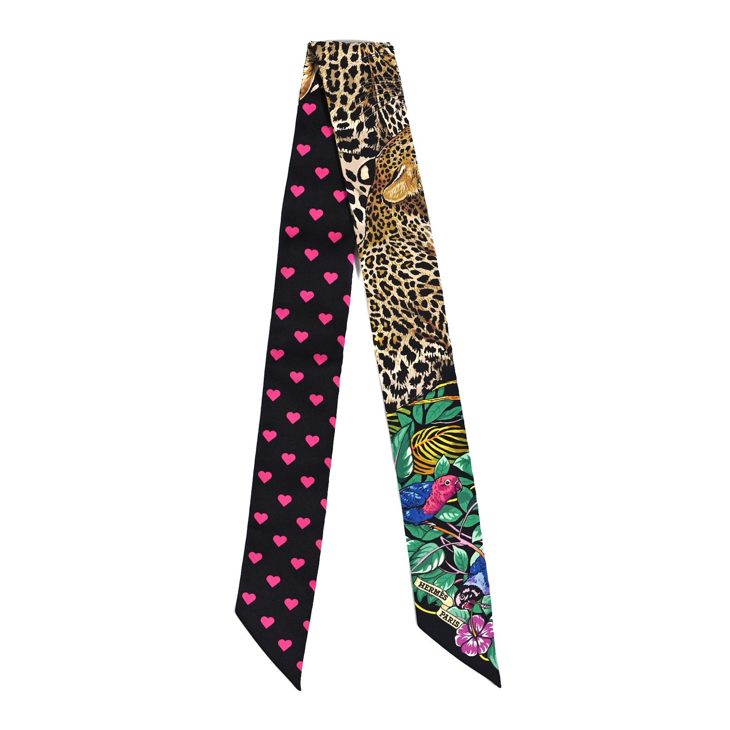 Silk Jungle Love Love Twilly Black Vert Rose Vif