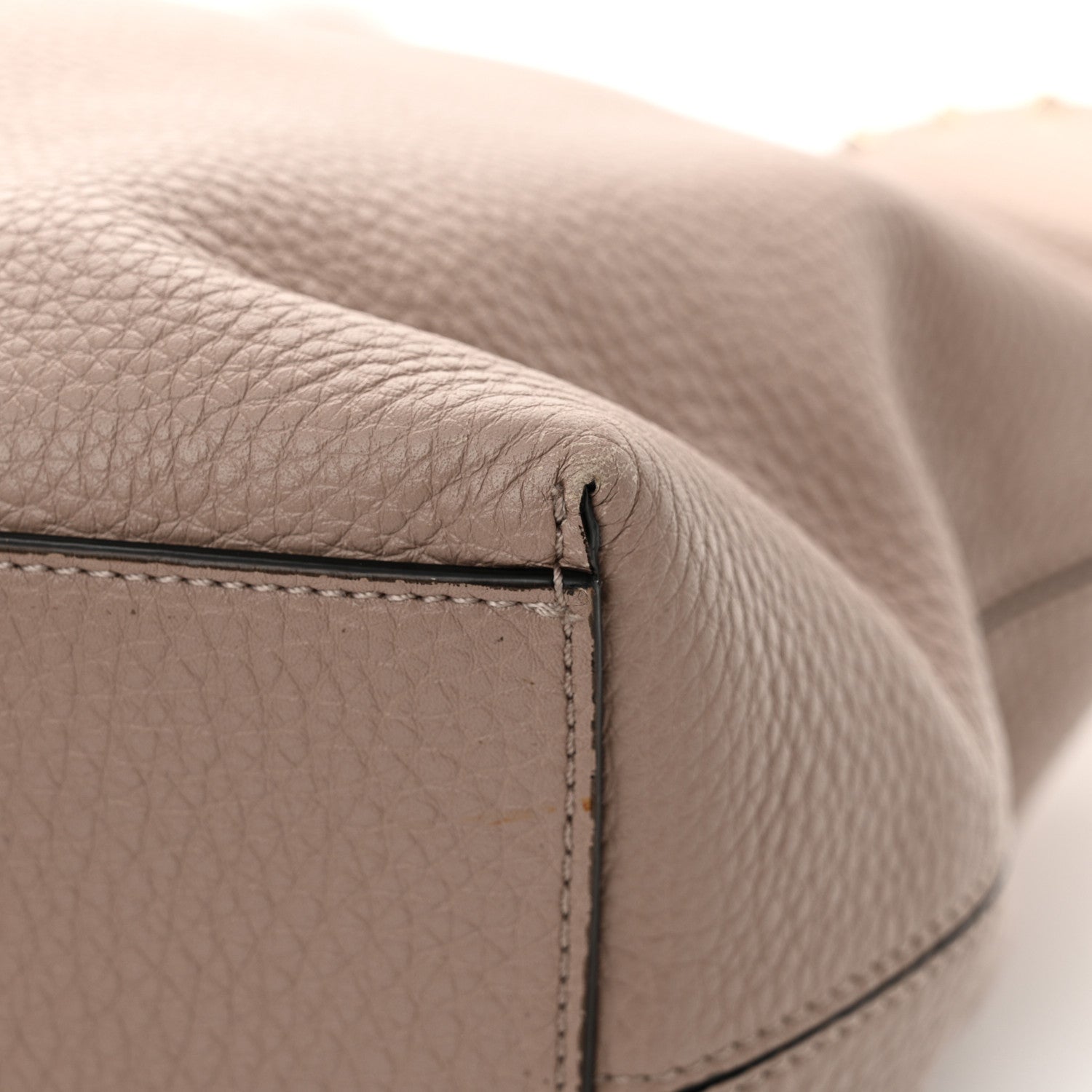 Valentino Garavani Grained Calfskin Rockstud Shoulder Tote Poudre 13 of 13