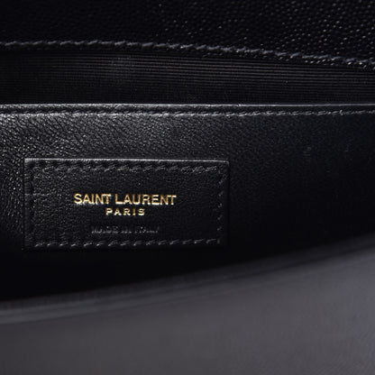 Saint Laurent Grain De Poudre Small Monogram Kate Satchel Black 6 of 8