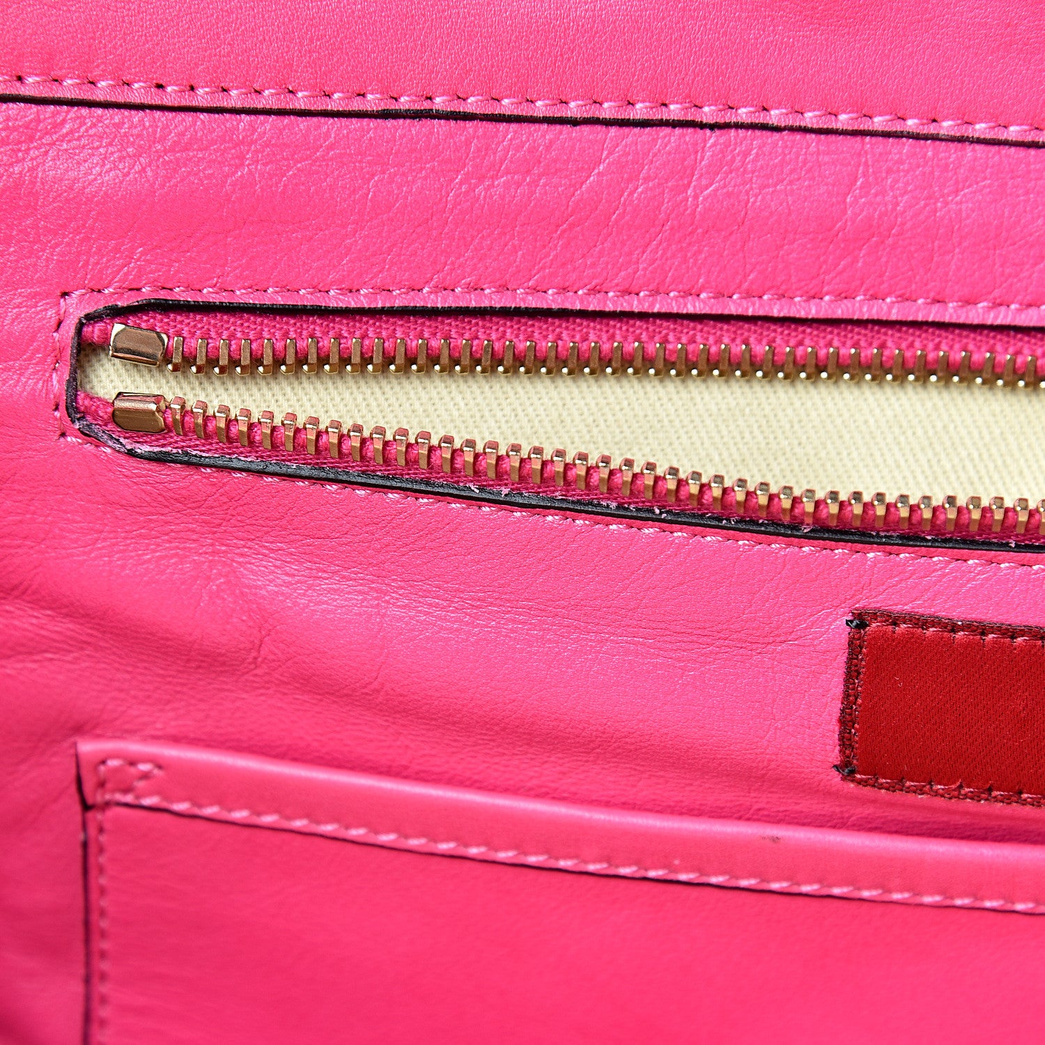 Valentino Garavani Vitello Medium Rockstud Tote Pop Fuxia 11 of 14