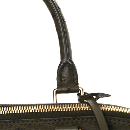 Louis Vuitton Ostrich Alma GM Olive 14 of 14