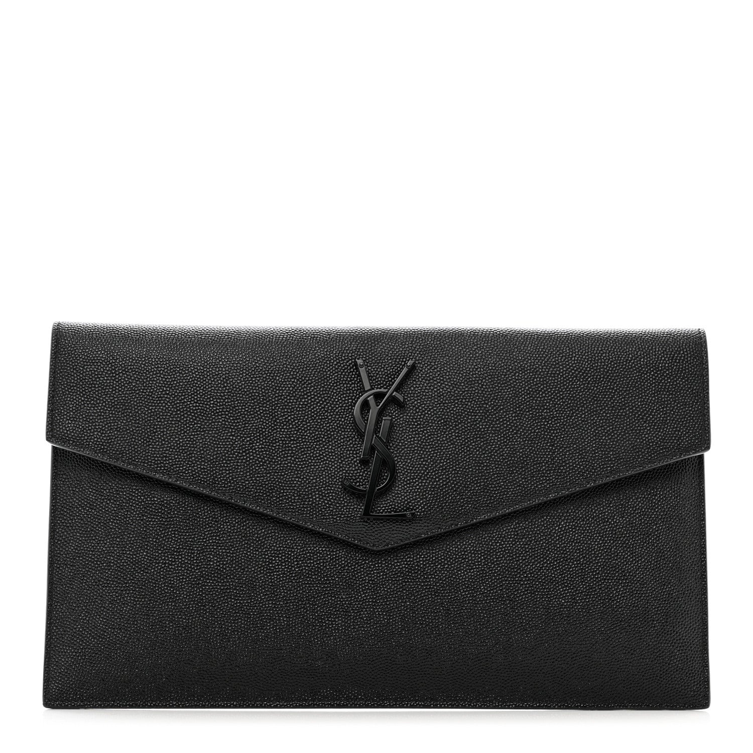 Saint Laurent Grain De Poudre Uptown Pouch Black 1 of 6