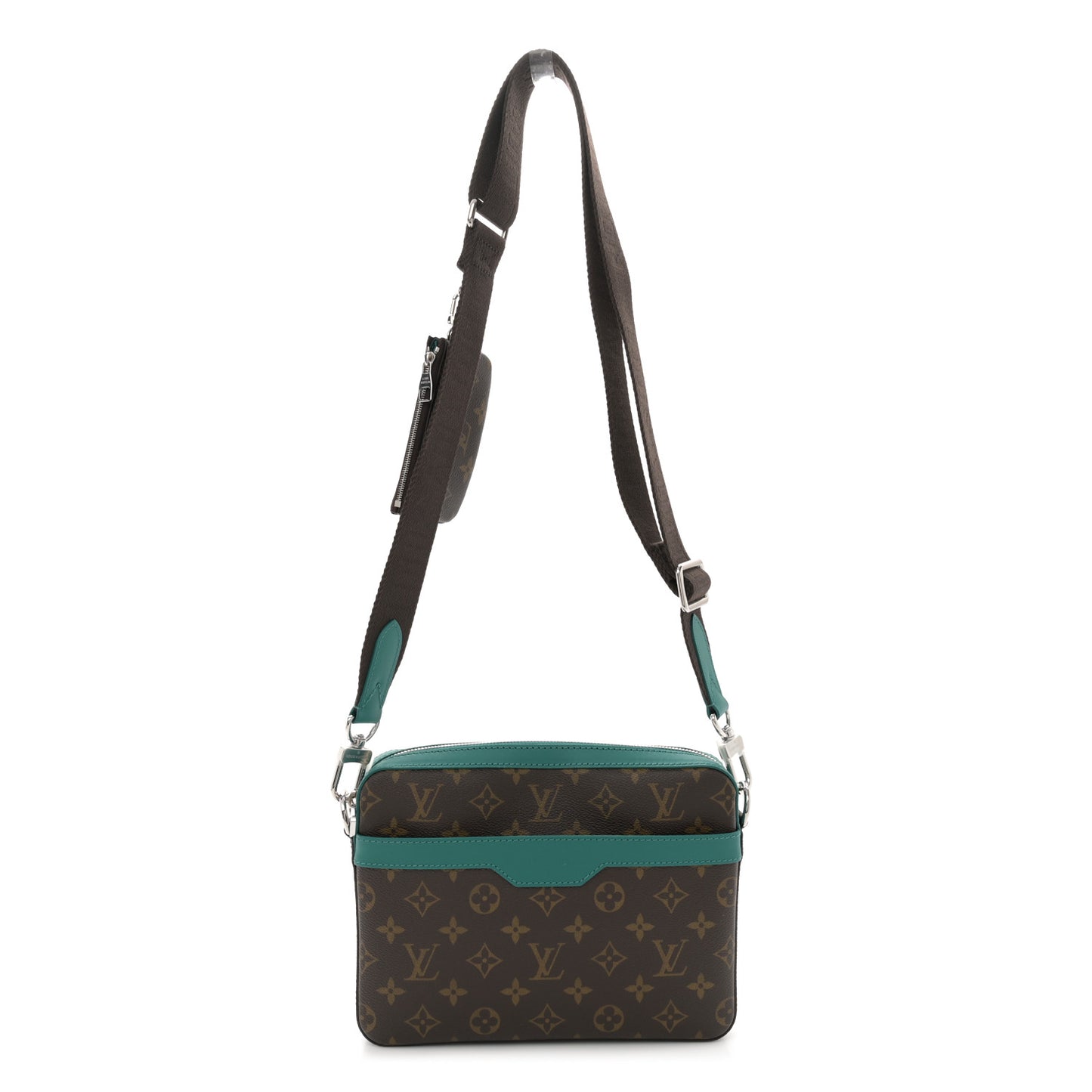 Monogram Macassar Trio Messenger Borneo Green