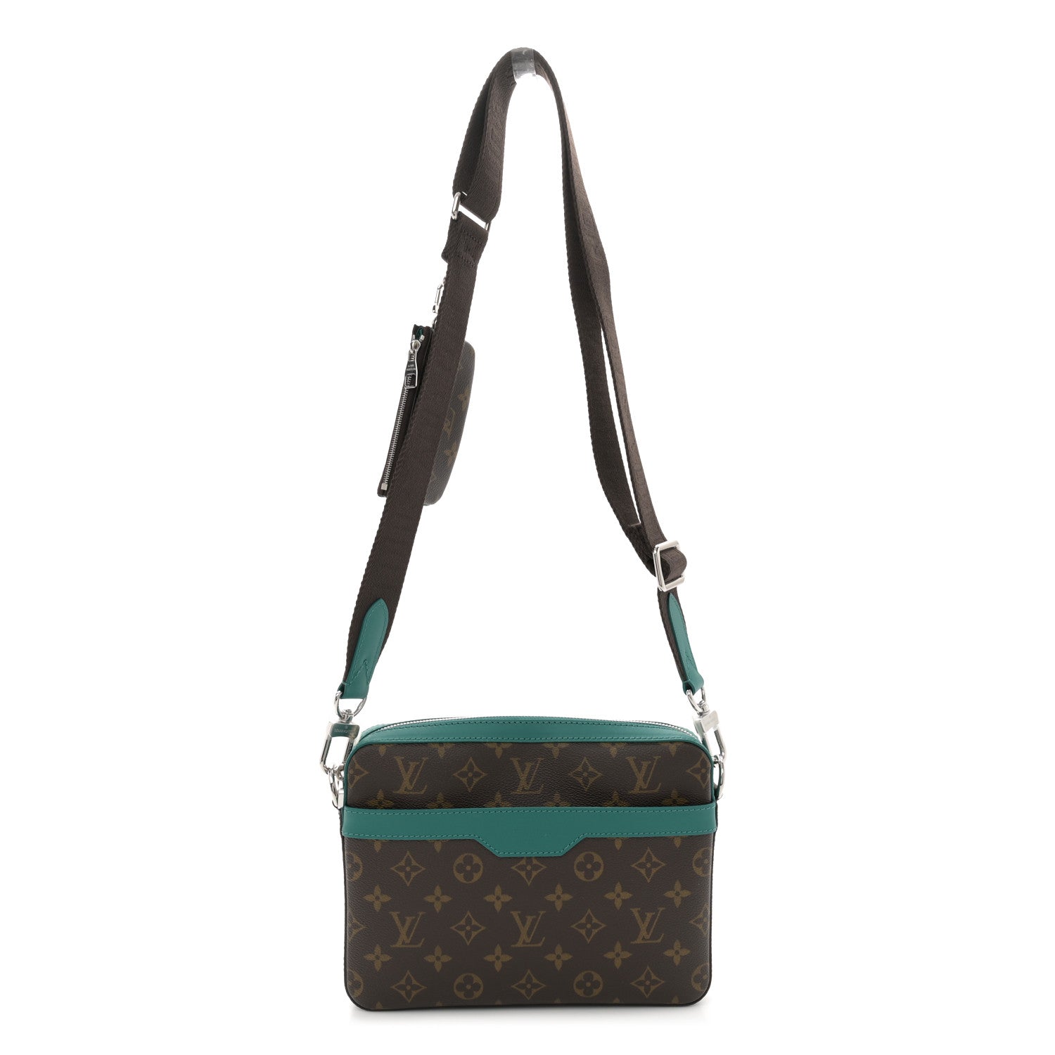 Louis Vuitton Monogram Macassar Trio Messenger Borneo Green 1 of 10