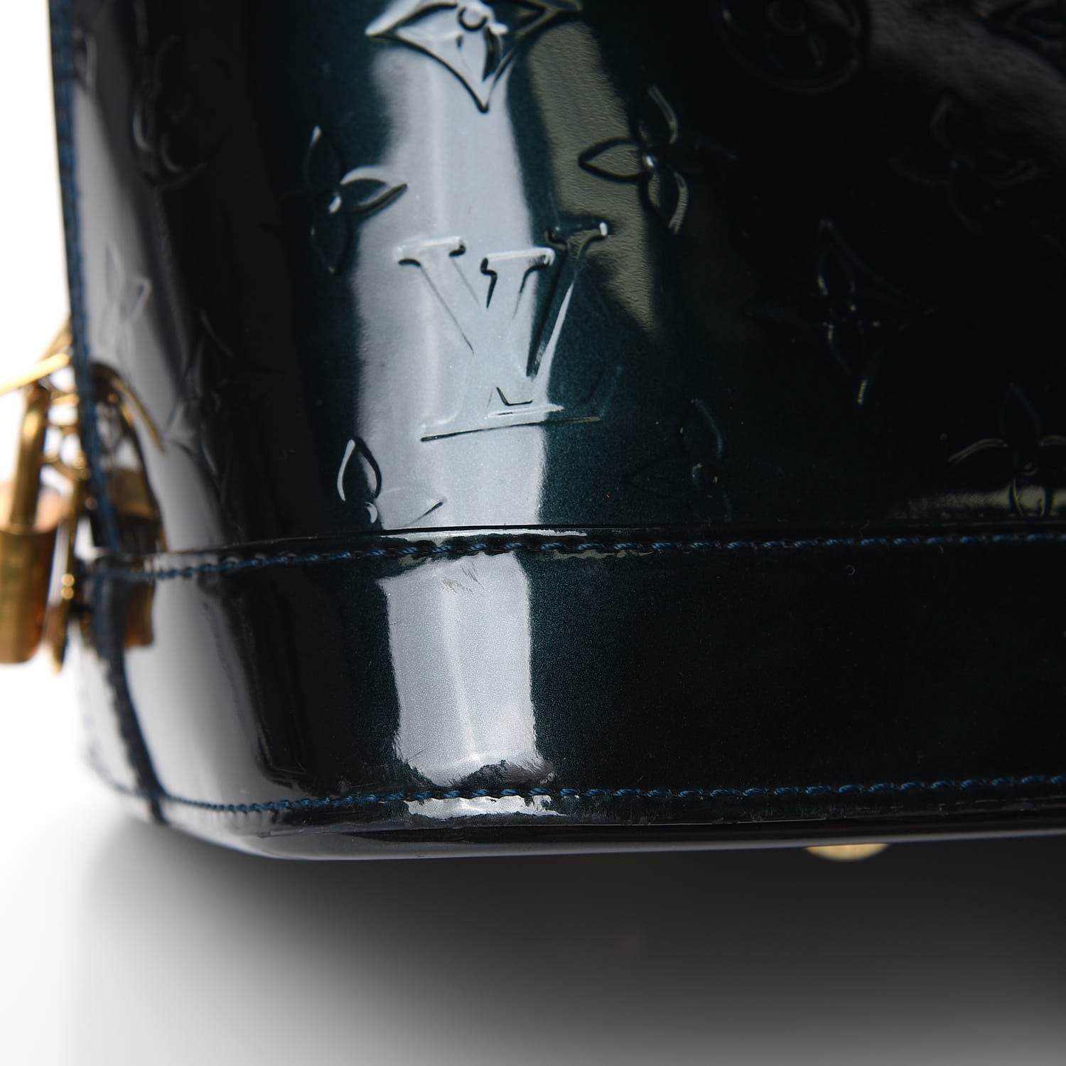 Louis Vuitton Vernis Alma GM Blue Nuit 14 of 14