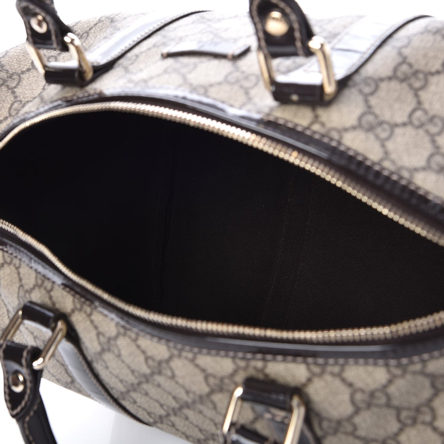 GG Plus Monogram Medium Joy Boston Dark Brown