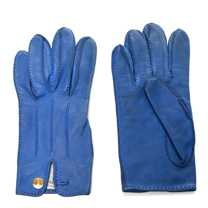 Hermes Lambskin Clous de Selle Gloves 8 1 of 4