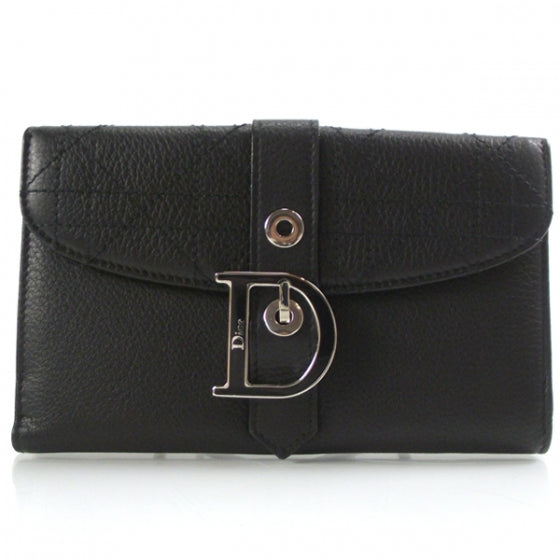 Christian Dior Calfskin Cannage D Charm Wallet 1 of 7