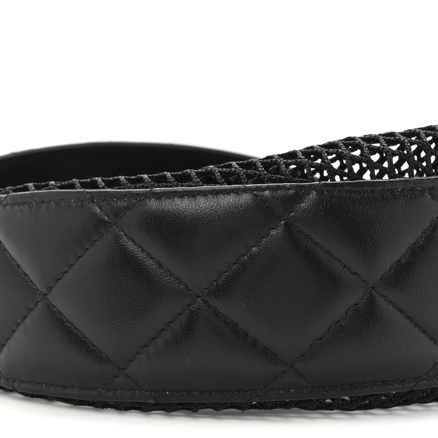 Chanel Mesh Shiny Lambskin Chain Hobo Black 11 of 11