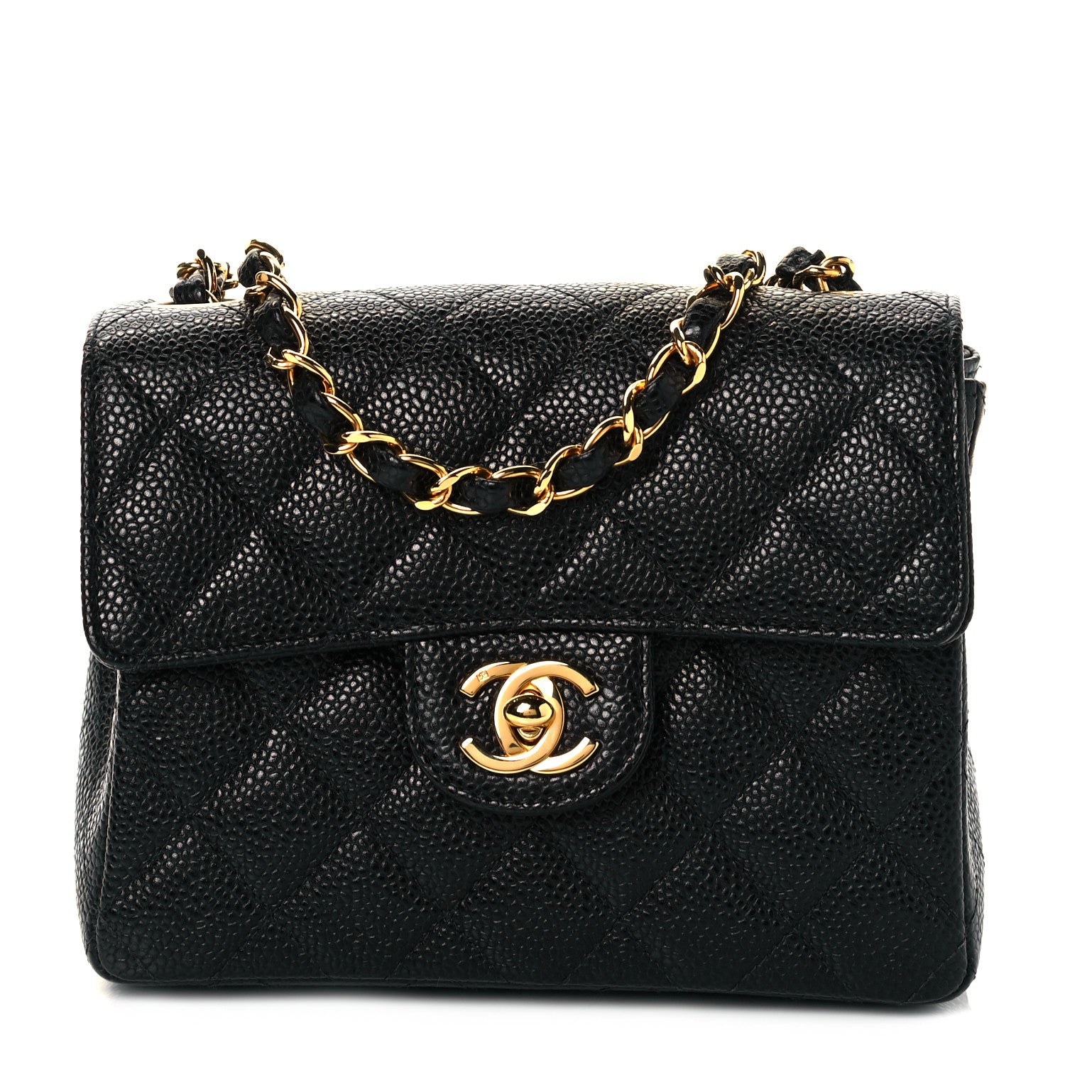 Chanel Caviar Quilted Mini Square Flap Black 1 of 8