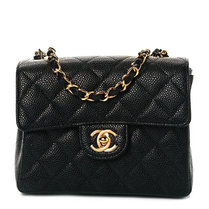 Chanel Caviar Quilted Mini Square Flap Black 1 of 8
