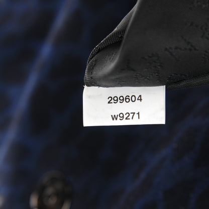 Stella McCartney Linen Leopard Falabella Crossbody Blue 6 of 8