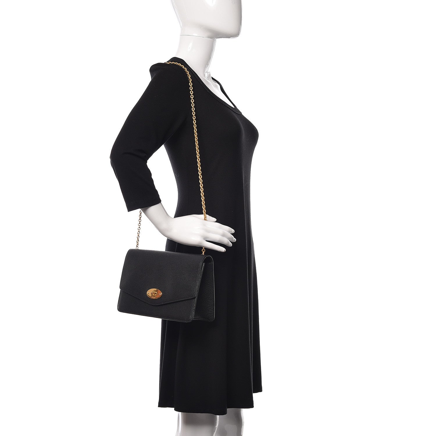 Mulberry Small Classic Grain Calfskin Medium Darley Black 2 of 10