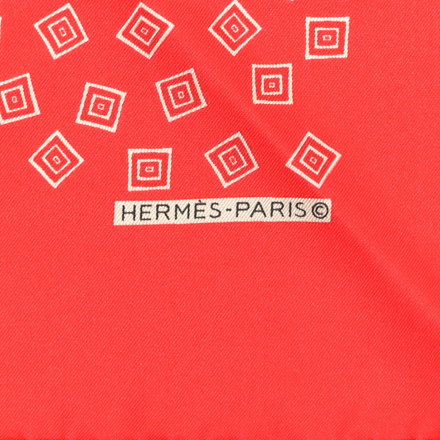 Hermes Silk Bolduc Pocket Square Scarf 4 of 6