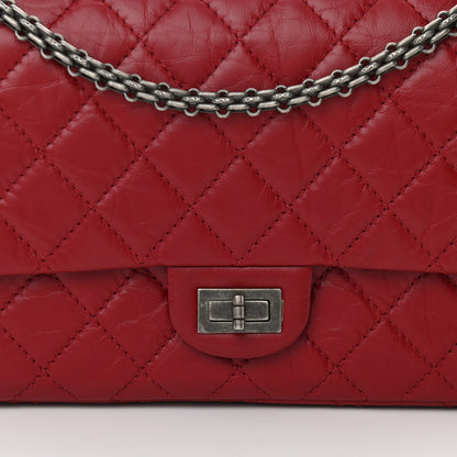 Chanel Aged Calfskin Quilted 2.55 Reissue 226 Flap Dark Red 8 of 10