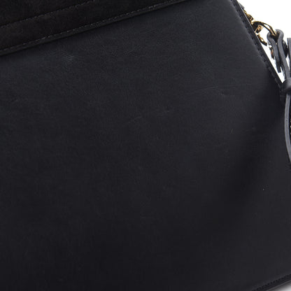 Chloe Suede Calfskin Medium Faye Shoulder Bag Black 10 of 11